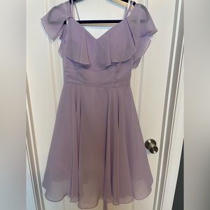 Lilac party dress, corset back